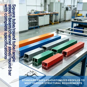 Environmentally Friendly Fiberglass Pultruded Profile Recyclable FRP Structural Bar for Green Building thumbnail-1