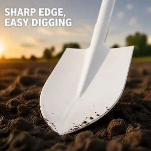 Industrial Heavy Duty Welded Manganese Steel Digging Spade Round Point 1.8kg Heat Treated CE RoHS Approved For Earthwork thumbnail-2