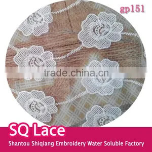 Mesh Lace Fabric Accessory Embroidery Milk Silk Full Lace With Flower thumbnail-1