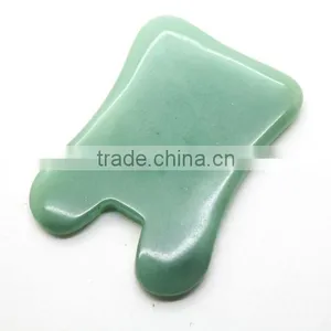 Wholesale Thickening Type Scraping Natural Green Jade Stone for Health thumbnail-5