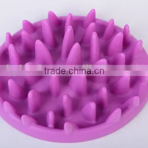 Jungle Reduce Weight Pet Feed Interactive Slow Feeder Dish Dog & Cat Bowls Pink thumbnail-1