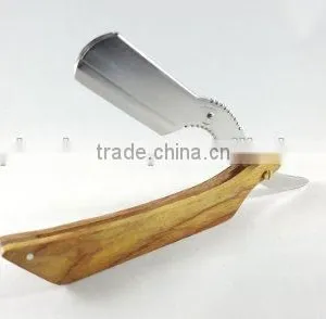 Wooden Barber Straight Razor thumbnail-1