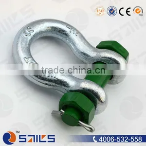 Hexagon Head Pin Nut Bow Shackles With Split Pin thumbnail-1