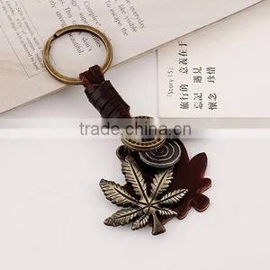 2015 Hot Sale Fashion Punk Men Boys Genuine Leather Keychains Promotional Gift thumbnail-4