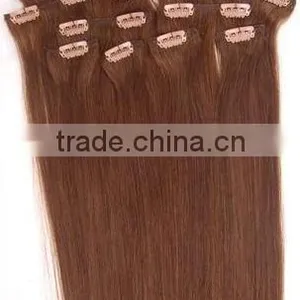 Wholesale High Quality Brazilian Virgin Remy Human Hair Clip in Hair Extension For African American thumbnail-1