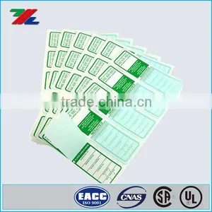 Heavy Duty Test Tags With an Over Laminated Security Flap / Self Lamination Test Tag With Unique Numbers thumbnail-1