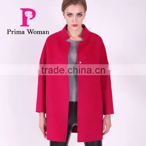 2016 New Design Spring Women Short Slim Fit Wool Coat thumbnail-5