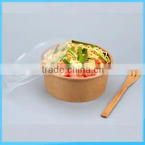 8oz 12oz 16oz 26oz 32oz Kraft Paper Bowl With Lid thumbnail-2