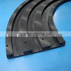 CNC Machined Plastic Uhmw-pe Polyethylene Bending Guide Rail thumbnail-3