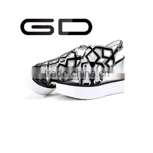 Fast Delivery Beach Sandals Grids Comfortable Female Wedge Summer thumbnail-4