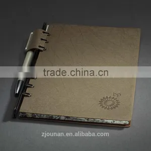 Leather Notebook With Logo Embossed thumbnail-3
