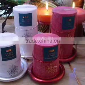 Party Candle, Snowflake Candle, Pillar Candle thumbnail-1