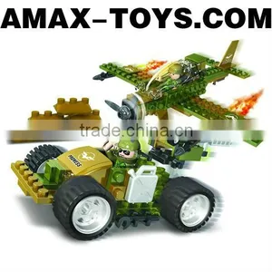 Bd-63618312 Children Building Block Plastic Intelligent Toys Brick Military Vehicles 150pcs thumbnail-1