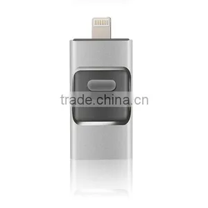3 IN 1 100% Real Capacity Aprroved MFI Certification Usb 3.0 Custom Ultra Slim Cheap Mini 16GB 32gb 64GB U Disk Usb Flash Drive thumbnail-3