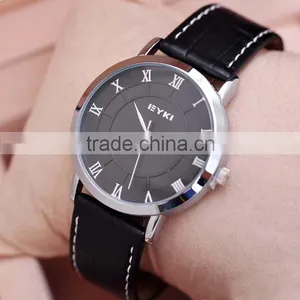 Genuine Leather Business Men Hand Watch Eyki Brand thumbnail-1