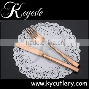 Cheap Flatware Gold,copper Cutelry,copper Plated Flatware Wholesale Quality Choice thumbnail-2