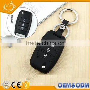 Silicone Cover Car Key Fob Holder Shell Flip Remote Key Case For KA Rio Sorento Sportage Picanto Soul Amanti K3 thumbnail-3