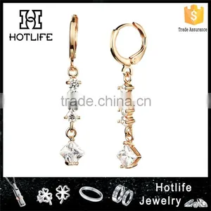 Cubic Zircon Ladies Jewelry Chain Design Earring thumbnail-1