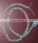 Aquamarine Faceted Rhondelle Gem Beads. thumbnail-1