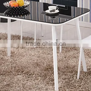 Tempered Glass Dinette Combination of Small Apartment Minimalist Modern Furniture thumbnail-2