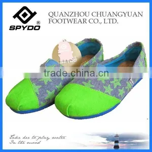 China Brand Light Weight Canvas Ladies High Heel Shoes thumbnail-1