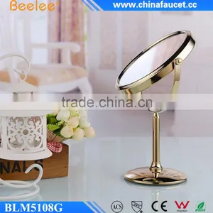 Professional Golden Brass Round Decorative Smart Magnifying Mirror thumbnail-3