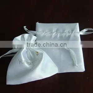 White Satin Pouch Bag thumbnail-1