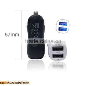 2013 Hi-quality Mini Dual USB Car Charger thumbnail-1