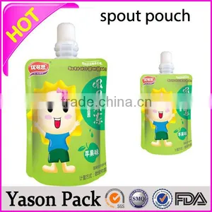 Yason Bottom Gusset Spout Pouches for Drink Disposable Spout Pouch Aluminum Foil Spout Pouch thumbnail-2