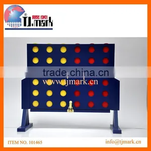 Giant Garden Game Wooden Connect Four Chess thumbnail-1