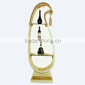 Antique Home Decor Resin Wine Display Cabinet With LED Light thumbnail-1