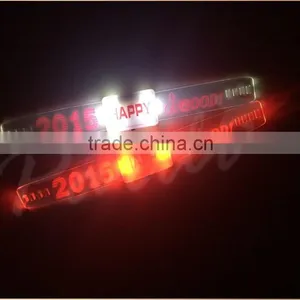 Promotional Gift Happy Led Flashing Wristbands Assorted Colors thumbnail-2
