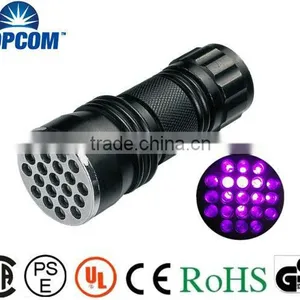 Pocket Size 21LED 365nm uv Flashlight thumbnail-1