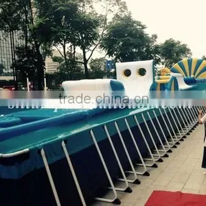 Gaint Outdoor Inflatable Floating Obstacle With Frame Pool thumbnail-4