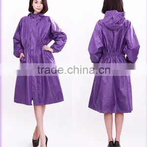 Fashion Slim Elegant Hoodie Raincoats for Women thumbnail-1