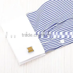 Rectangle Shaped Cufflinks With Grooves thumbnail-3