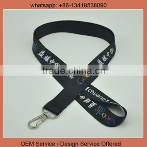 Monogrammed Satin Lanyard Google Lanyard thumbnail-1