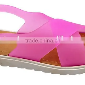 2016 Hottest Sale Jie Yang Summer Lady PVC Slipper Women PCU Sandals Fashion Shoes thumbnail-4