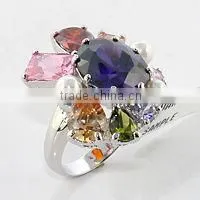 925 Silver Women Multi cz Ring thumbnail-1