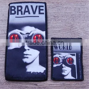 Custom Emboridered Border Silk Screen Sublimation Slim Cool Satin Patches thumbnail-4