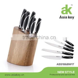 Royalty Knife Set Kitchen Knife Set Black Handle Stainless Steel thumbnail-1