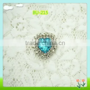 2015 Fashion Newest Bling Heart Shaped Buttons thumbnail-1