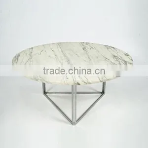 Stone/Marble Table Top With Metal Frame thumbnail-2