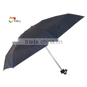 Navy Color 7 Ribs 5 Fold Windproof Parasol Umbrella thumbnail-1