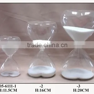 (05-6111)white Kiss Heart Sand Clock thumbnail-1