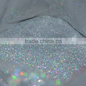 1mm Hologram Laser Silver Color Glitter Powder for Christmas Decoration thumbnail-3