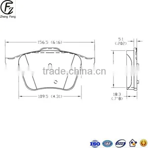 OEM Brake Pad Factory Sale Aftermarket Auto Spare Parts FMSI D1003-7904 thumbnail-1