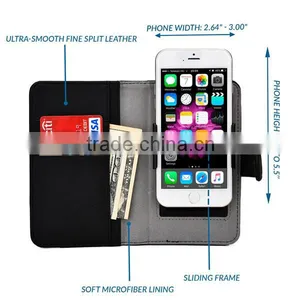 C&T Slider Card Slots Leather Flip Wallet Case for Samsung Galaxy j7 thumbnail-1