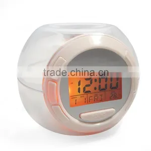 7colour Changing Light Nature Sound Alarm Clock,table Alarm Clock,digital Clock thumbnail-1