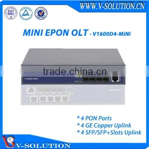 Mini 4PON GEPON OLT With 4*1000M Duplex Uplink Interface Support SNMP Telnet and CLI thumbnail-1
